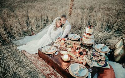 Feast Your Eyes On This Bountiful Wheat Harvest Wedding