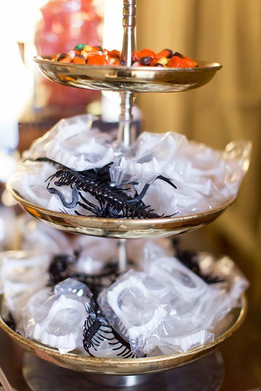 Halloween Wedding Candy Bar With Vampire Teeth