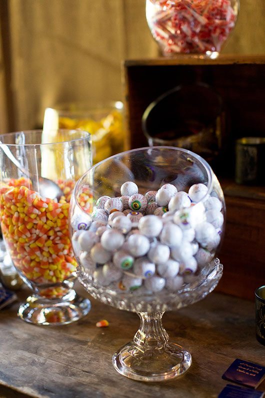 Halloween Wedding Eye Balls And Candy Corn