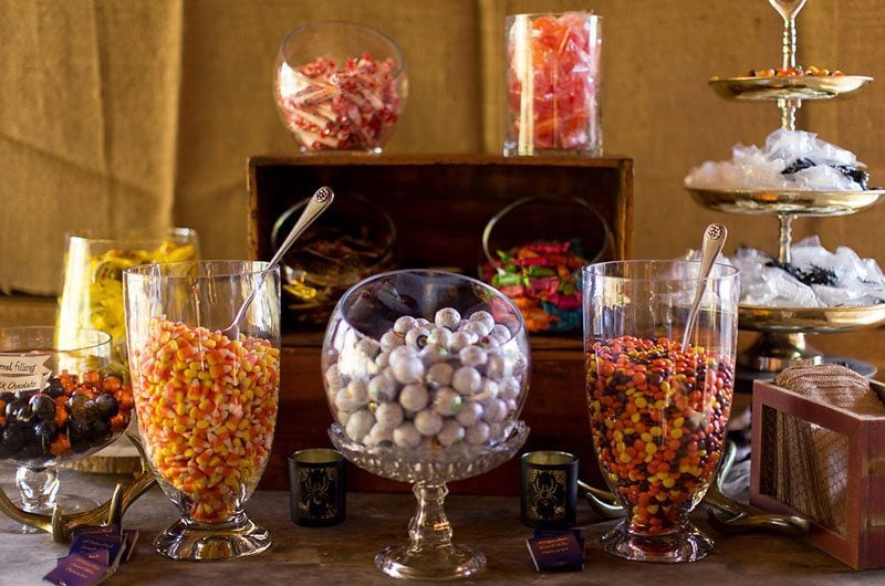 Halloween Wedding Full Candy Bar