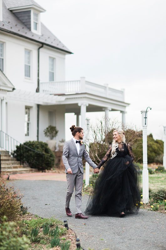 Mastrangelo Bride And Groom Holding Hands Walking