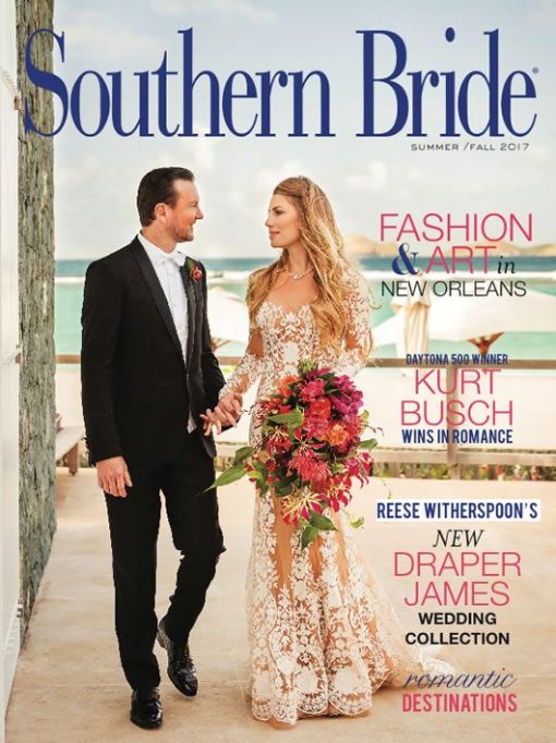 Southern Bride Summer Fall 2017 Fall Cover Featuring Ashley Van Metre and Kurt Busch