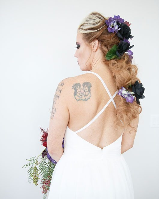 Vampire Wedding Bride With Flowers In Hair