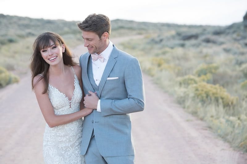 Allure Bridals Latest Collection Wilderly Lookbook Bride And Groom Walking Together