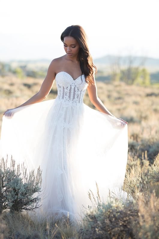 Allure Bridals Latest Collection Wilderly Lookbook Illusion Bodice