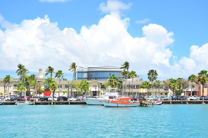 Aruba Downtown Aruba With Boats