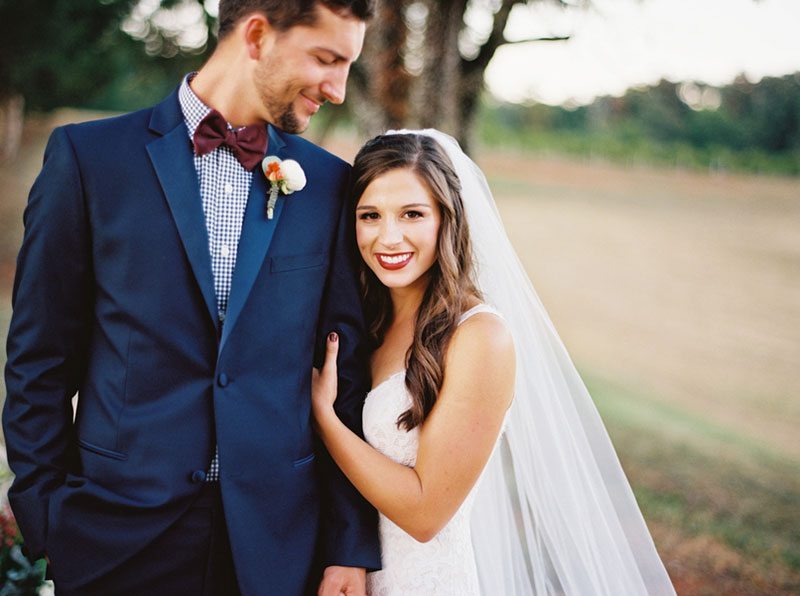 Autumn Bride And Groom