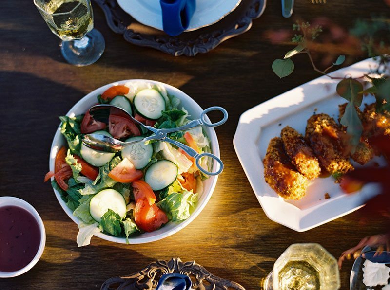 Autumn Salad On Table