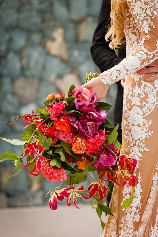 Busch Wedding Bride Holding Flowers