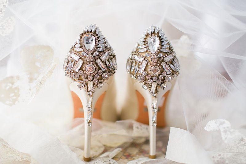 Chic And Modern Sparkly Slippers