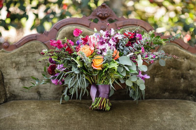 Enchanted Flowers On Couch