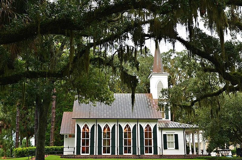 Montage Chapel With Oak Trees 2