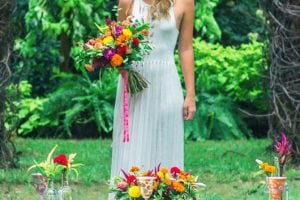 Southern Wedding Bride By Table