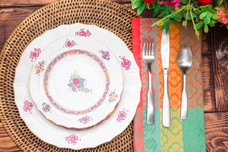 Southern Wedding China With Silverware