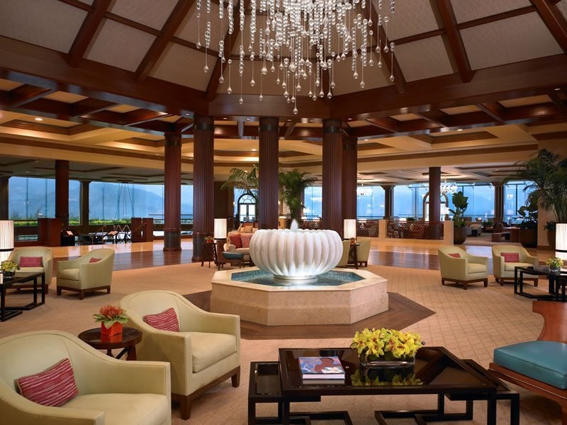 St Regis Princeville Hawaii Lobby Wide View