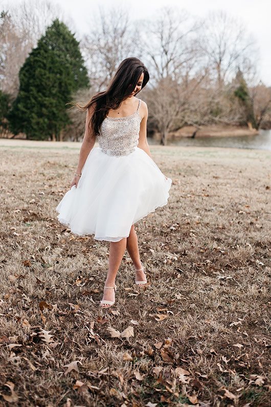 Timeless Territory Bride With Short Dress