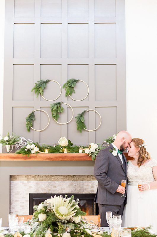 12 Days Of Christmas Wedding Inspiration Mantle