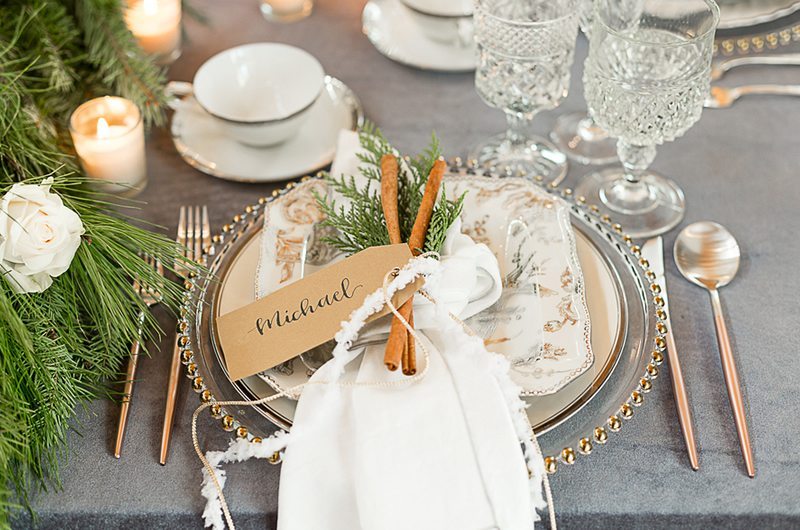 12 Days Of Christmas Wedding Place Setting