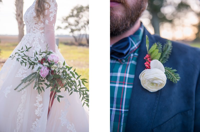 Charleston Christmas Wedding Flowers