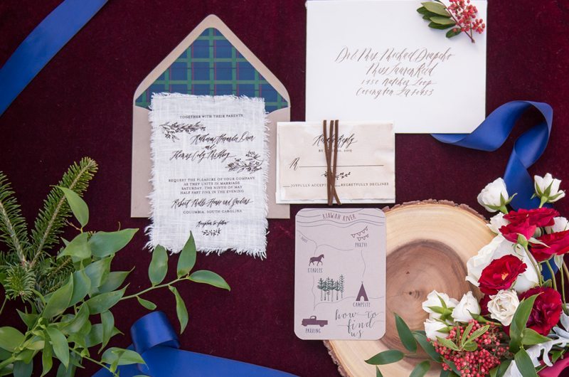 Charleston Christmas Wedding Invitations