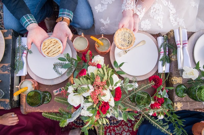 Charleston Christmas Wedding Mini Pies