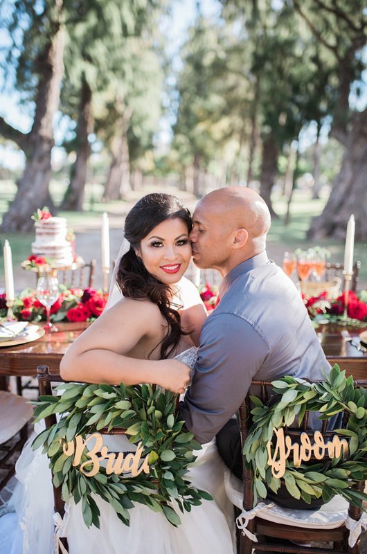 Christmas Wedding In Hawaii Bride And Groom Chair Decor