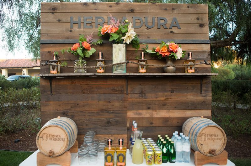 Estancia La Jolla Hotel Spa California Wedding Beverage Table
