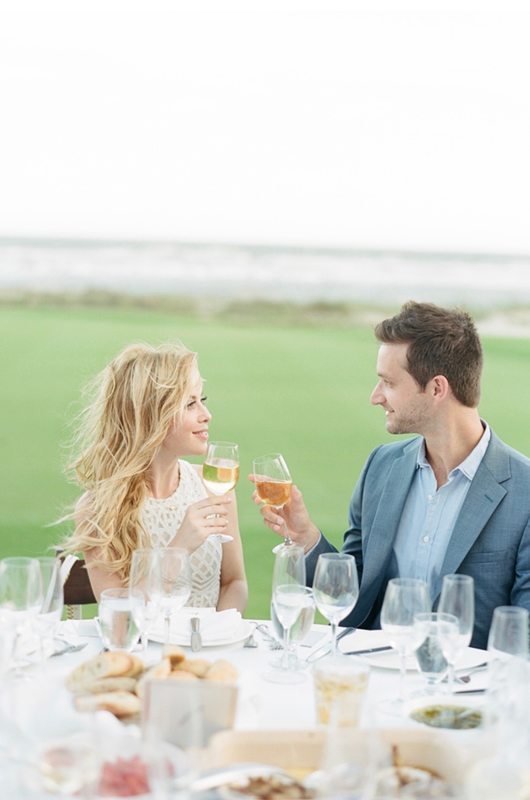 Exclusive Look At Tara Lipinskis Dream Wedding Couple Having Drinks