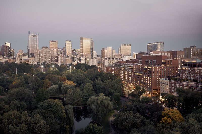 Four Seasons Boston Hotel Ariel View