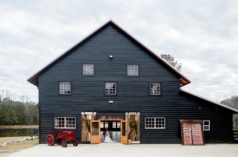 Perfect Christmas Wedding Inspiration Barn