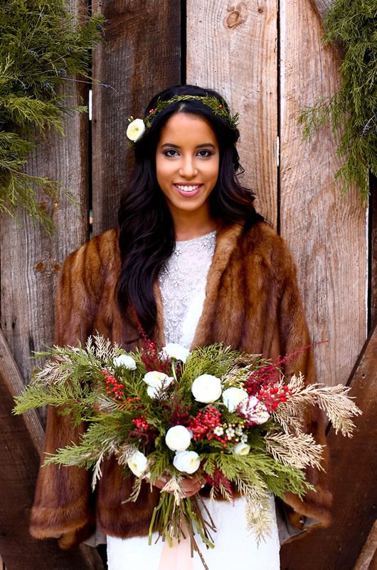 Perfect Christmas Wedding Inspiration Bouquet