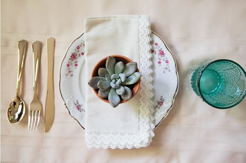 Romantic And Moody Wedding Inspiration Place Setting