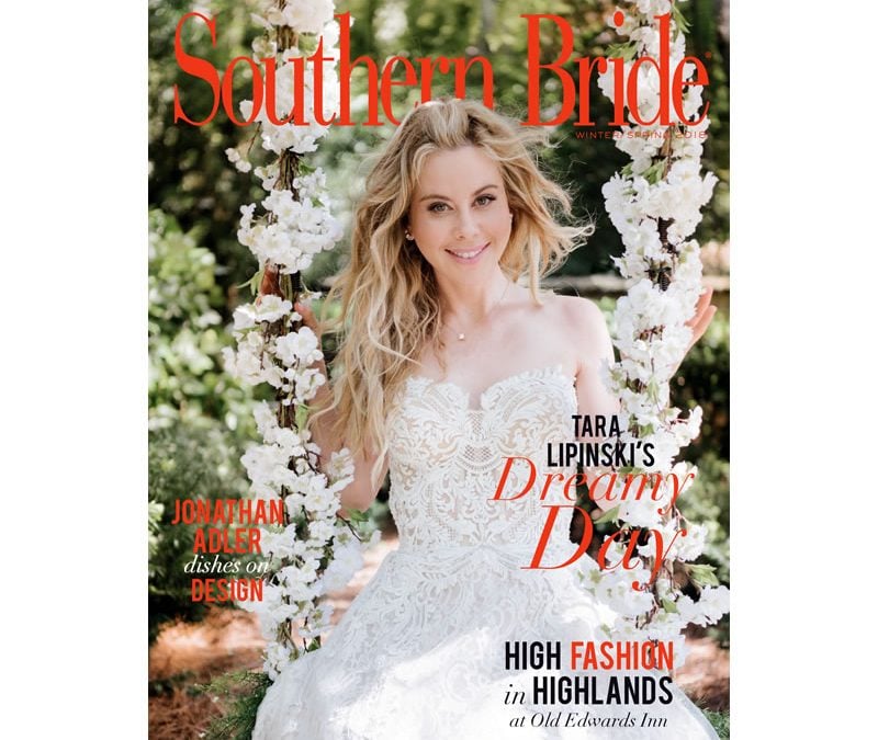 Southern Bride Magazine Winter 2018 Cover Announcement Featuring Tara Lipinski