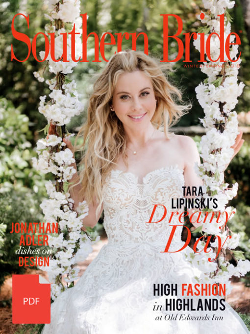 Southern Bride Magazine Winter 2018 Cover Featuring Tara Lipinski Pdf