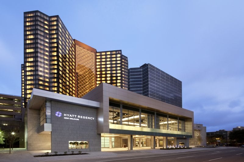 The Hyatt Regency New Orleans Exterior