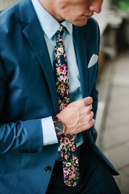 The Perfect Tie For Your Groom Floral Tie