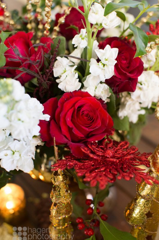 Tradition Christmas Party Decor Flowers