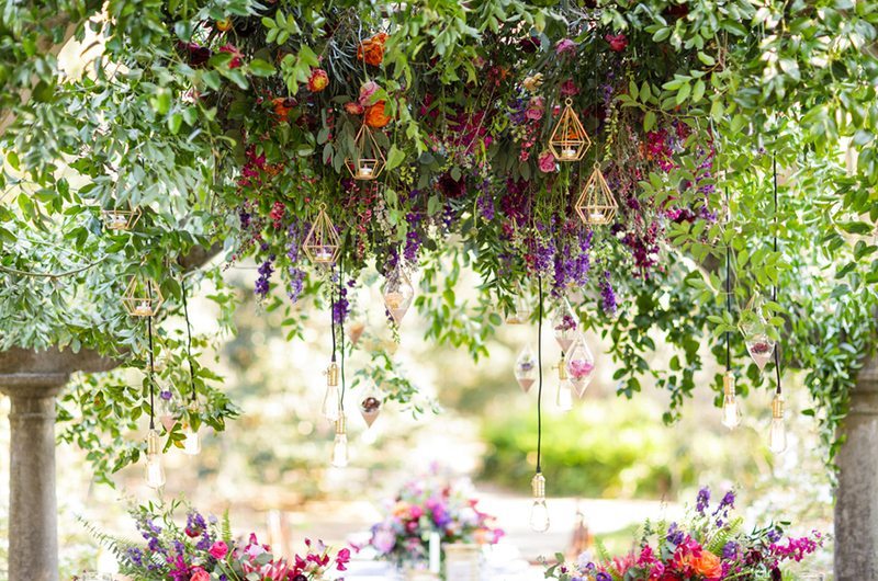 Colorful Outdoor Wedding Inspiration Flowers