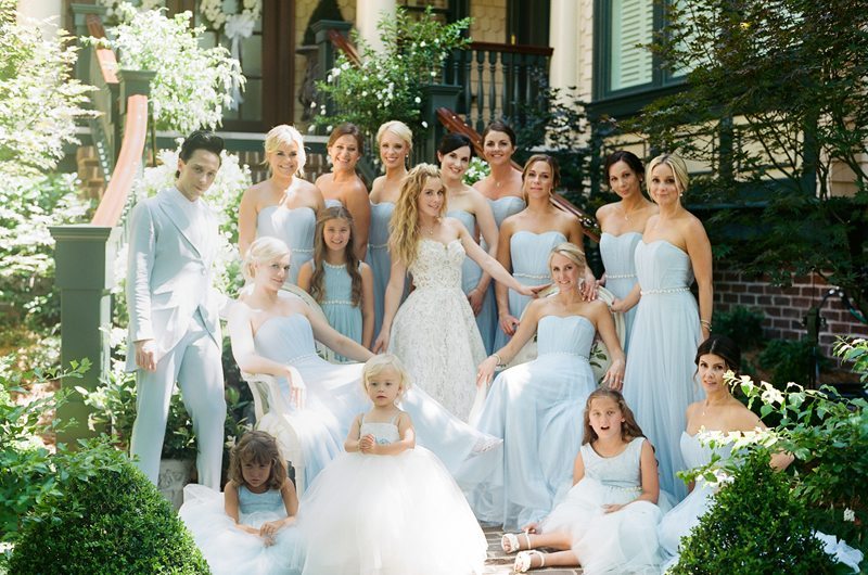 EXCLUSIVE LOOK AT TARA LIPINSKIS DREAM WEDDING PART 2 THE WEDDING PARTY Bridal Party Posed