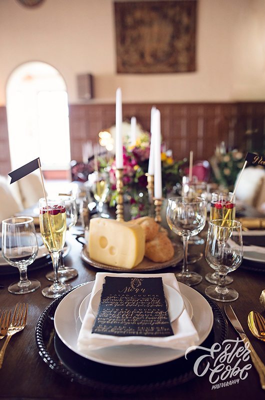 European Winter Wedding Inspiration Cheese