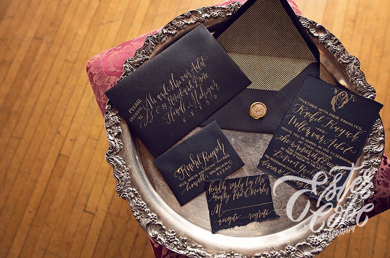 European Winter Wedding Inspiration Invitations