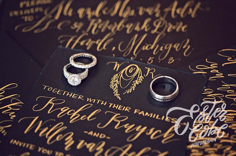 European Winter Wedding Inspiration Rings