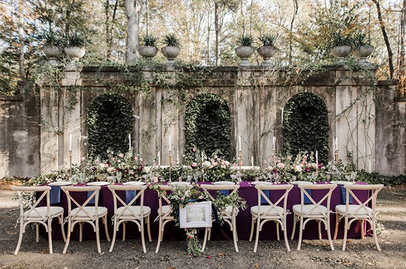 Fabulous Wedding Inspiration At The Swan House Full Table