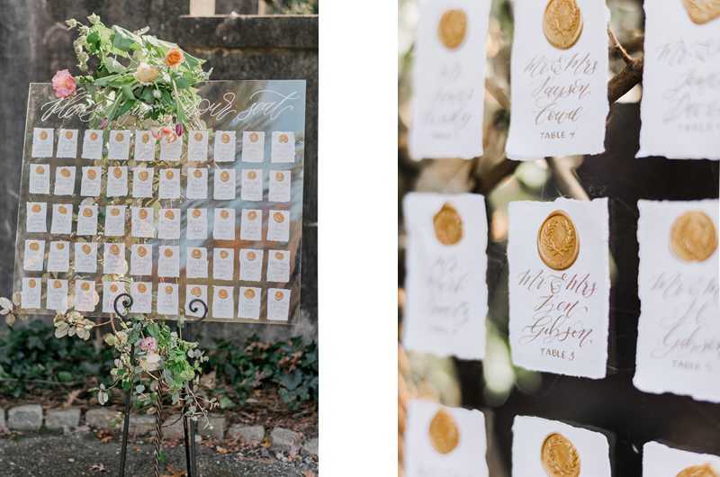 Fabulous Wedding Inspiration At The Swan House Placecards