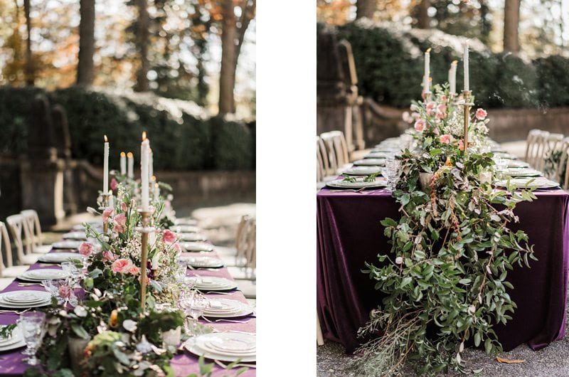 Fabulous Wedding Inspiration At The Swan House Table Details