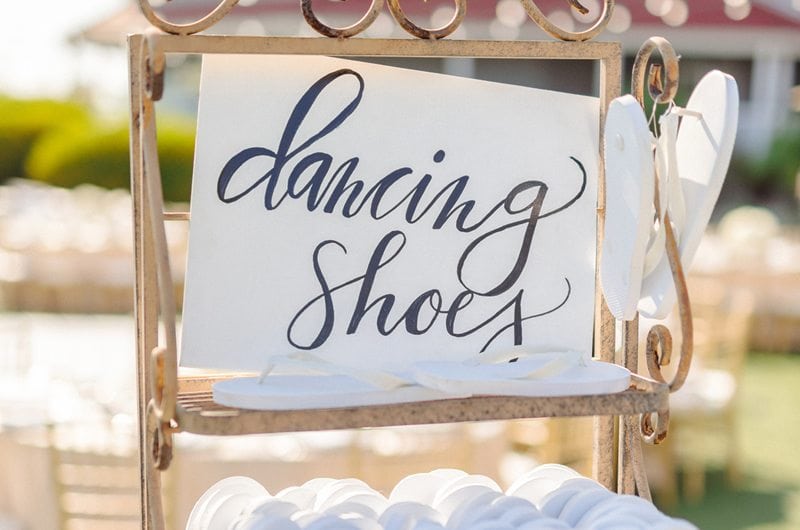 Giveaway For Your Wedding Day Dancing Shoes Sign Feature Image