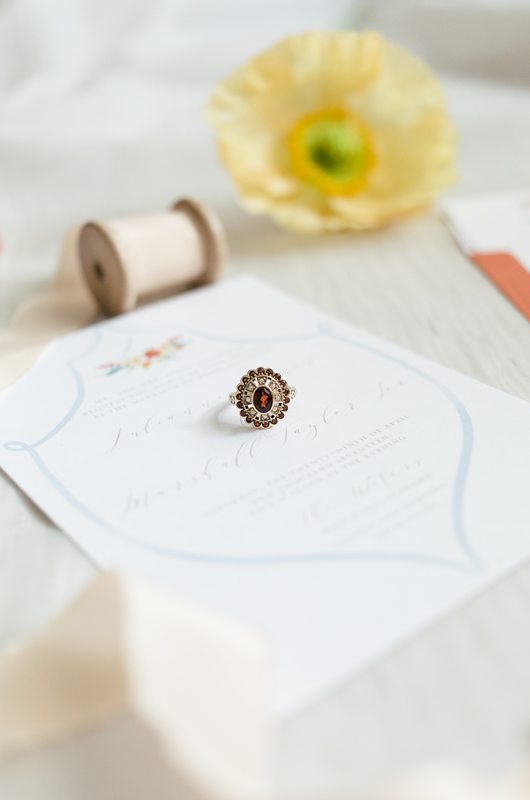 Pops Of Color Summer Wedding Inspiration Ring
