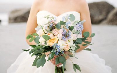 Romantic Beach Bridal Portraits