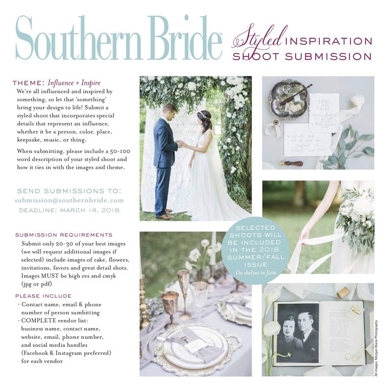 Southern Bride Styled Inspiration Shoot Submission