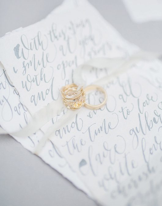 Stunning Calligraphy Inspiration Rings